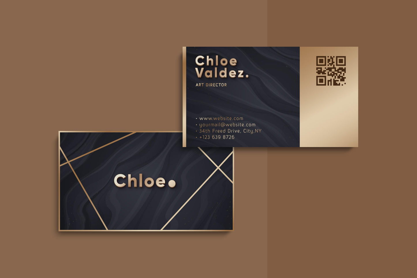 Gold Foil Visiting Cards
