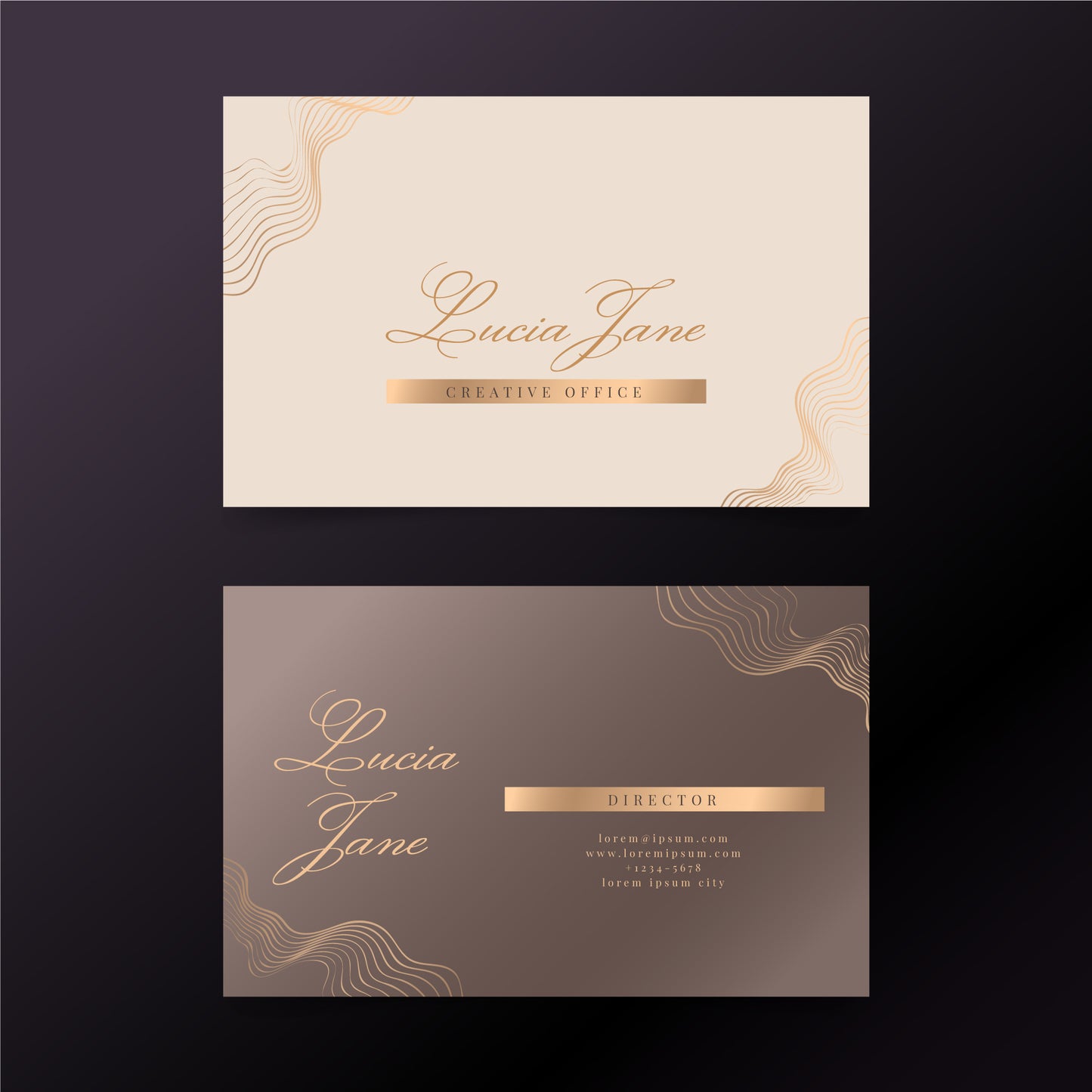 Pearl Metallic Visiting Cards